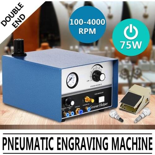 Pneumatic Engraving Machine Double Ended Impact Graver Jewelry Engraver