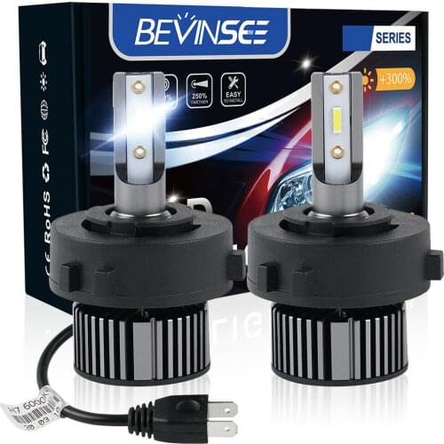 Bevinsee Car H7 LED Headlight Bulbs For VW Golf Jetta MK7 MK6 Scirocco Touran Sharan Mercedes-Benz Vito Headlamp Auto Lights 2pc