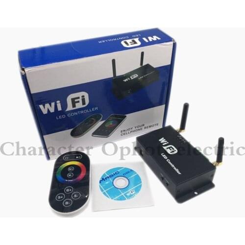 LED RGB Controler DC5v~24v WiFi 100 Wireless touch Android IOS Smartphone Remote 12v wifi RF rgb led controller