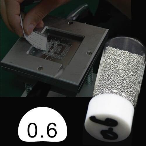 25k 0.6mm diameter lead solder balls for BGA reballing