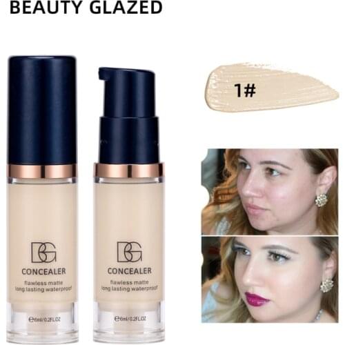 5 Colors Liquid Concealer Full Cover Eye Dark Circles Foundation Cream Face Corrector Waterproof Base Make Up Maquillage TSLM1