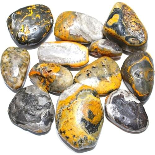 1 Kg Natural Bumblebees Jasper Tumbled Crystal Stone With Nice Price