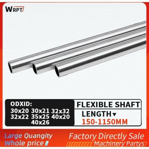 1PCS 30MM/32MM/35MM/40MM cylindrical hollow optical axis linear chrome-plated flexible shaft guide rail, L = 150mm-1150mm
