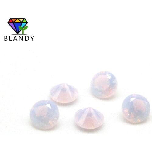 1000pcs/lot Grade 1.0mm~3.0mm Round Shape Opal Pink Color Nano Stone 5A Wax Casting Pink Opal Synthetic Nano Beads For Jewelry