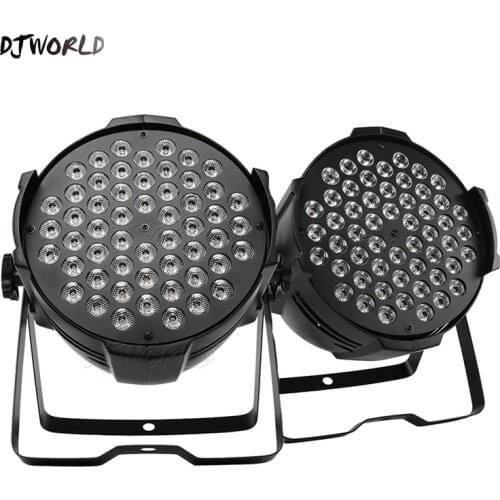 2pcs/lot 54x9W RGB 3in1 Aluminum Alloy LED Par 54x3W RGBW Lighting DMX Par Lighting Spotlight Stage Lighting Dj Party DanceFloor