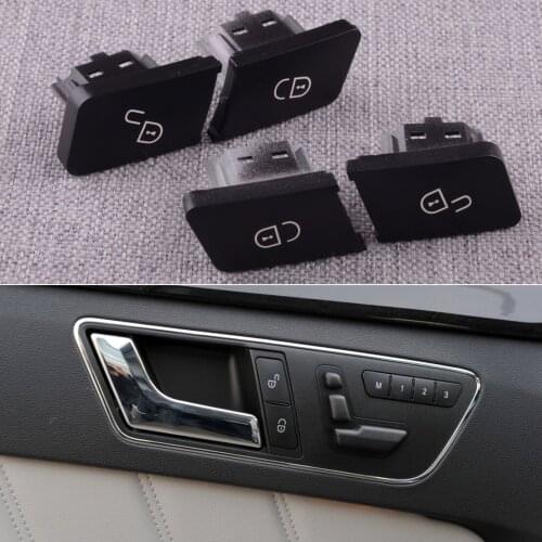 4pcs/Set Front Left Right Door Lock Control Switch Button Cap Fit for Mercedes Benz W204 W212 C207 S212 2010-2014 2049058502