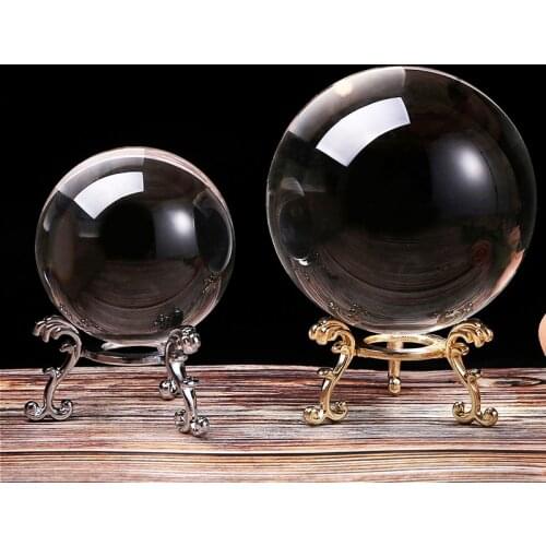 60/100MM Photography Crystal Ball Ornament FengShui Globe Divination Quartz Magic Glass Ball Home Decor Sphere bola de cristal
