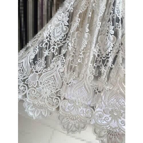 African Lace Fabric SYJ-665 Embroidered Nigerian Laces Fabric Bridal High Quality French Tulle Lace Fabric