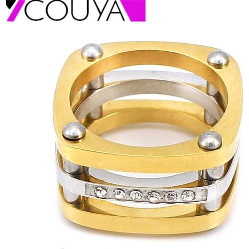 COUYA Rings With Diamonds
