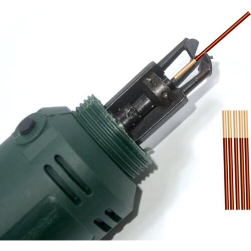 DF-6 Enameled Wire Stripping Machine Varnished Wire Stripper Enameled Copper Wire Stripper Cleans enamel wire EU Plug/US Plug