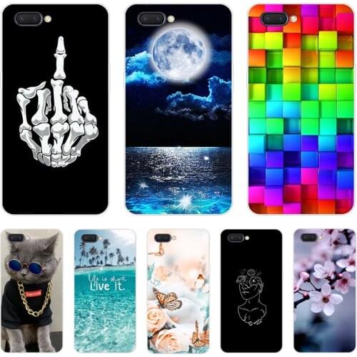 For OPPO A3s Case OPPO A5 AX5 Silicone Soft Back Cover For OPPO Realme C1 TPU Shockproof Bumper For OPPO A5 AX5 A3S Realme C1