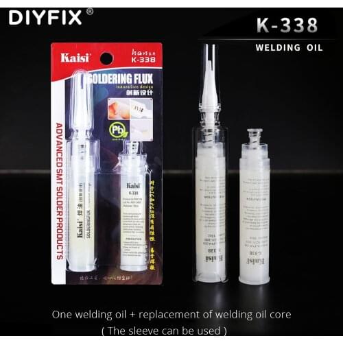 Kaisi K-338 Lead-free Solder Flux Welding Oil No-Clean For BGA PCB Motherboard Mobile Repair Tool Soldering Paste No corrosion