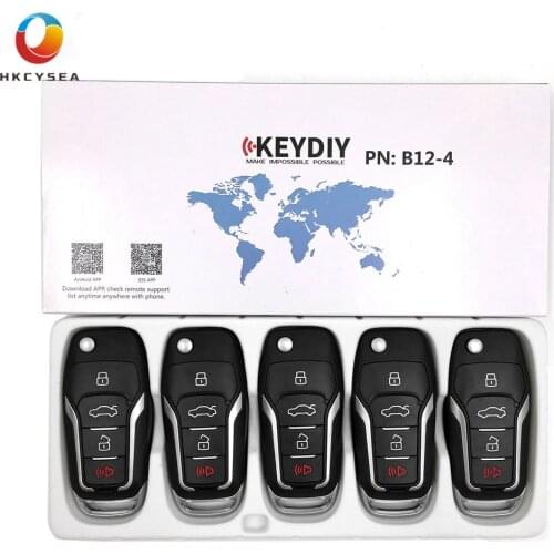HKCYSEA B12-4 NB12-4 for KD900 KD900+ URG200 KD-X2 Key Programmer KEYDIY B Series 4 Button Remote Control