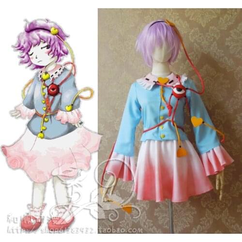 Touhou Project Komeiji Satori cosplay costume+eye props 11