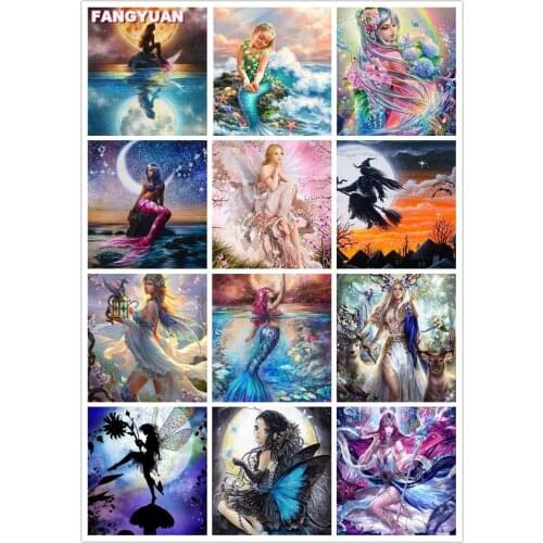 Fairy Maid 5D Diy Diamond Painting Accessories Figure Full Drill Cross Stitch Kit Picture Diamond Embroidery Mosaic Home Decor