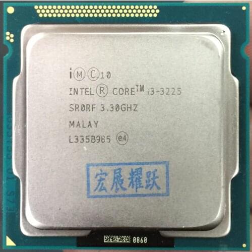 Intel Core i3-3225 i3 3225 Processor Intel HD Graphics 4000 (3M Cache, 3.30 GHz) LGA1155 Desktop CPU