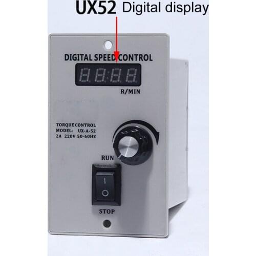 6W-250W governor Intelligent large-screen digital display, speed reducer motor governor single row 6-pin AC 220V 50/60HZ
