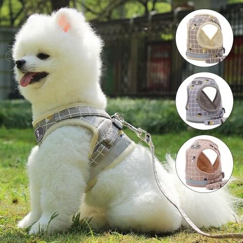 Mesh Puppy Cat Harnesses Vest Reflective Dog Harness and Leash Set for Small Medium Walking Lead Leash