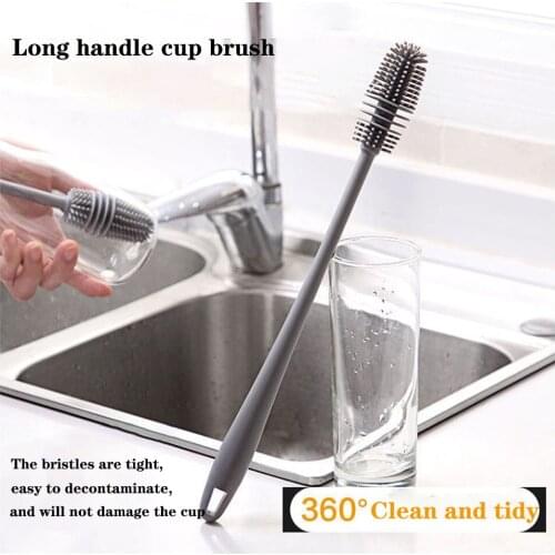 Cup Brush Household Long Handle Cup Brush Universal Long Handle Soft Sponge Cup Brush Cleaning Cup Brush Without Dead Ends