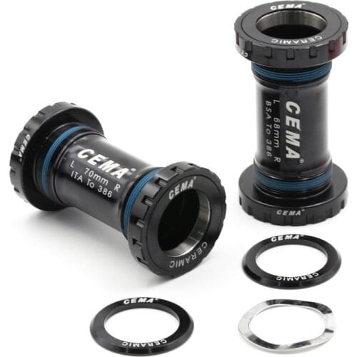 Taiwan CEMA ITA/BSA30 hybrid ceramic Bottom Bracket 68mm English to BB386EVO Crank Outboard Cups including tools