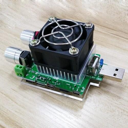 Torch is USB smart adjustable constant current electronic load Mobile power test tester aging arrester resistance 35W