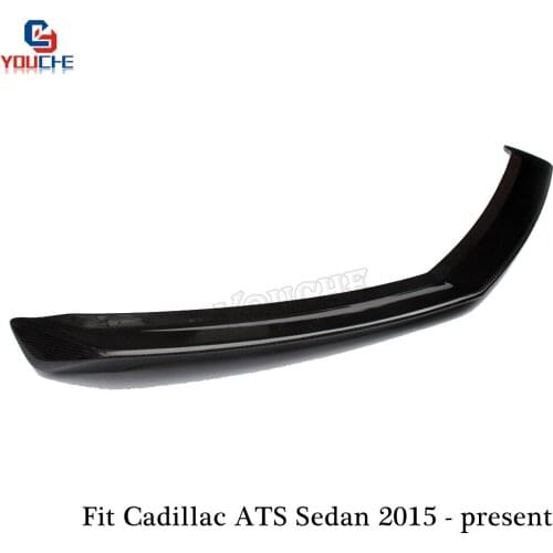 V Style Rear Spoiler Trunk Wing for Cadillac ATS 4-door Sedan 2014 - 2018 Car Back Lip Wing Carbon Fiber Spoilers
