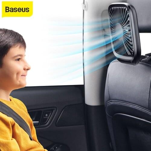 Baseus Car Back Seat Mini USB Foldable Silent Fan Cooler Portable Air Cooling Fan Use Desktop Office Fan Three Grade Wind Speed