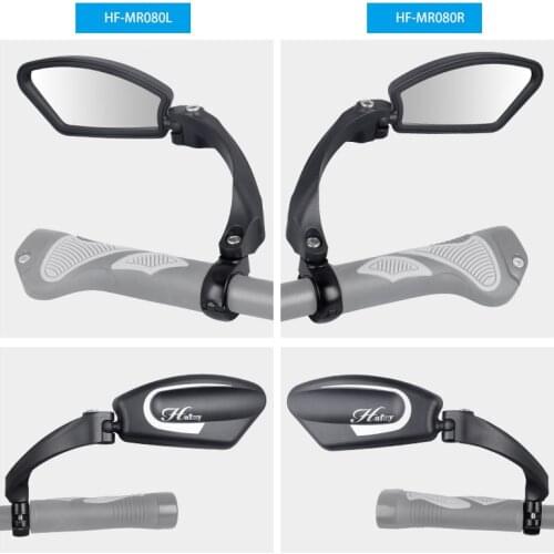Hafny Bicycle Electric Vehicle Rearview Bike Mirror Stainless Steel Mirror Foldable Reflector Cycling Equipment Accessories