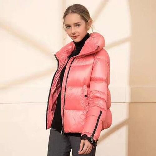 2021 New 90% White Duck Down Jacket For Women Short Bread Down Coat Thicken Warm Female Filled Feather Parkas Snow Overcoat