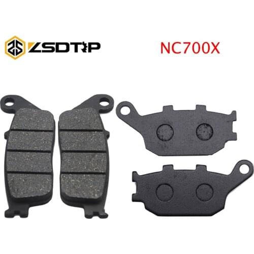 ZSDTRP Motorcycle Front Disc Brake Pads and Rear Disc Brake Pads Set for Honda NC700X 2012 2013 2014 2015 Brake System Racing
