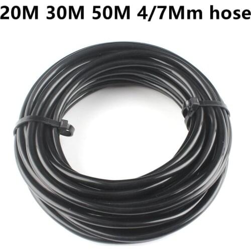 20M/30M/50M Drip Irrigation Watering Hose 4/7Mm Garden Sprayer Tubing Greenhouse PVC Pipe Bonsai Plant Dripper Sprinkler Tube