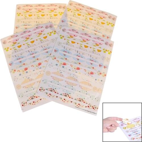 4 Sheets Empty Papers Sticker Oval-shaped Round Stickers For Essential Oil Bottle Sticker Perfume Bottle Lid Labels Organizer