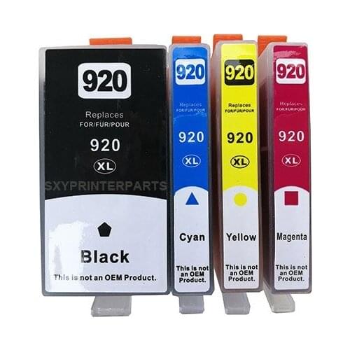 4pcs/set Free shipping remanufacture compatible ink cartridge color 920 XL inkjet printer parts