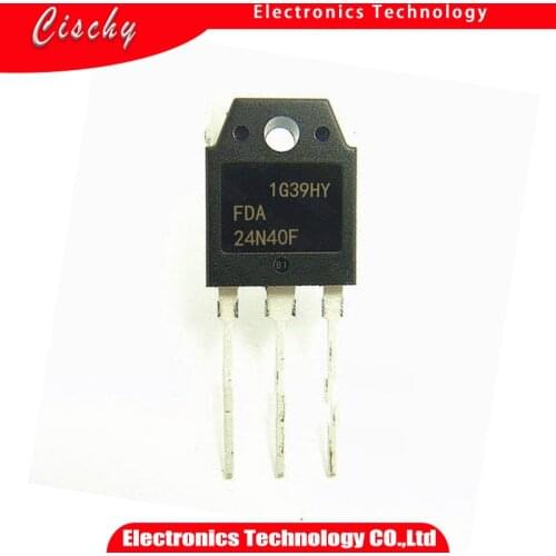 10pcs/lot FDA24N40F FDA24N40 24N40F MOSFET N-CH 400V 23A TO-3PN. cischy