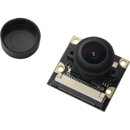 5MP 130 Degree Fisheye Lens 1080P Wide Angle Night Focal Adjust Camera for Raspberry Pi 4/Pi 4B/3B+/3B