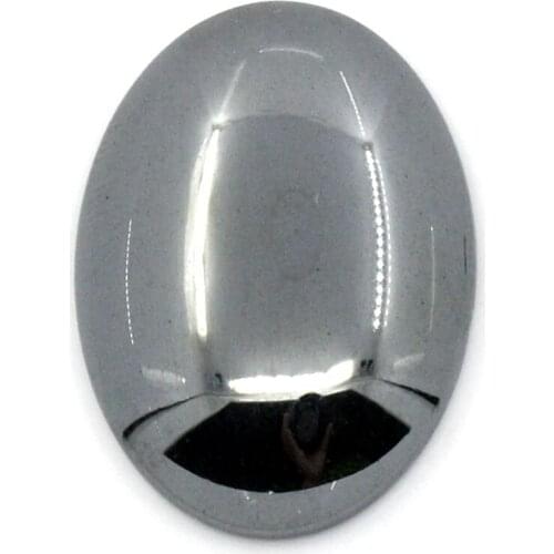 8SEASONS Created Hematite Embellishment Findings Oval Gunmetal 25x18mm,5PCs (B25567)