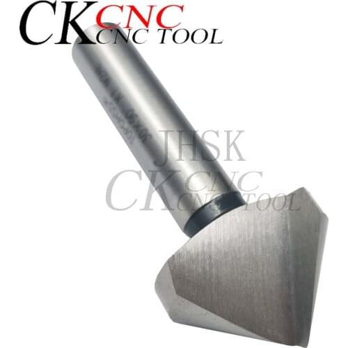 90 Degree HSS Chamfering Metal Milling Tool 1Flute 30mm Cutter De-Durring Orifice Rose Cove Drill Straight Shank Chamfering tool