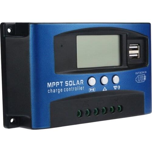 Areyourshop 60A MPPT Solar Panel Regulator Charge Controller 12V/24V Auto Focus Tracking