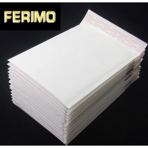 White Kraft Paper Bubble Envelope Mailers Padded Shipping Envelope With Bubble Mailing Bag Business Supplies Courier Bags