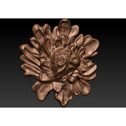 Flower 3D Model Relief in STL format CNC Router Carving Engraving Artcam aspire