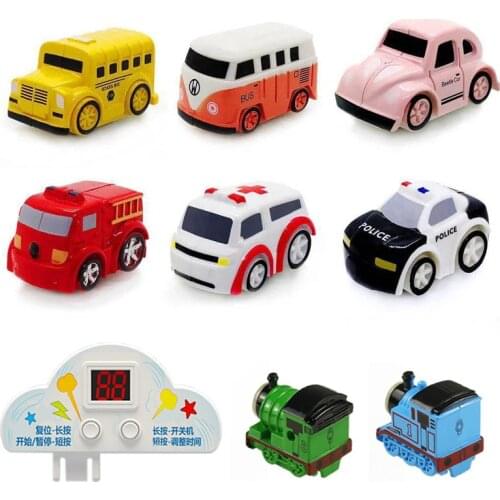 Children Educational Toys Manual Car Adventure Game Rail Train Track Toys for Macaron Color Table Game Puzzles Christmas Gifts