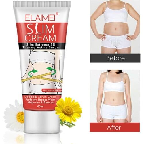 Hot Cream Extreme Cellulite Slimming Cream Body Fat Burning Massage Cream Weight Loss for Shaping Waist Abdomen Buttocks 60ml