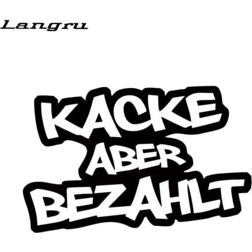 Langru New Car Styling For Aber Bezahlt Spurch Ratte Sticker Personality Exaggeration Vinyl Decal JDM