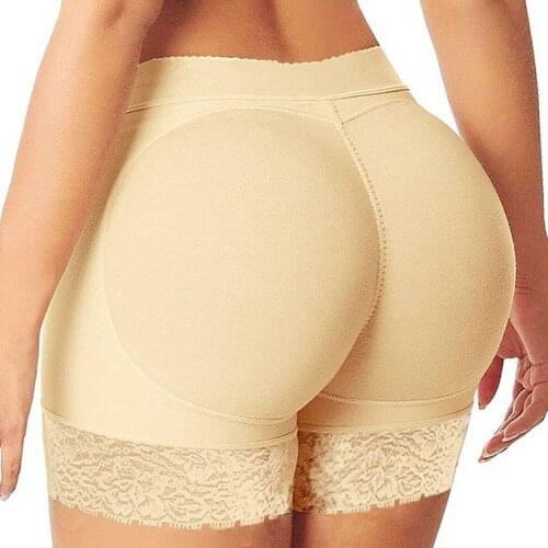 Women Butt Lifter Underwear Padded Panties Hip Enhancer Shaper Lace Shapewear Middle Waist Padded Panties Briefs Panties