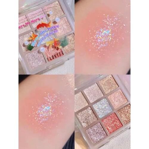 New Arrival Eye Shadow Palette 9 Color Matte Shimmer Glitter Pigment Eye Makeup Women Beauty Cosmetic Daily Silky and Smooth