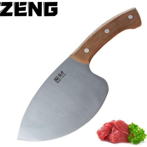 ZENG Seafood Market Aquatic Fish Knife Professional Tool Kitchen Knife Sharp Slaughter Fish Special Knife Meat Cleaver
