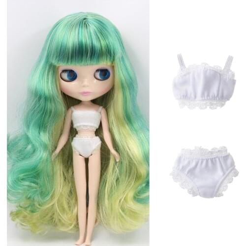 Handmade Dolls Clothes Lace Underwear Suit Kit for Blythe Doll 12 inch Doll 1/6 BJD Doll Great Costume Accessory