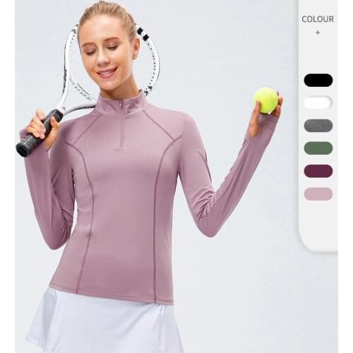 Autumn Winter Womens Sport Shirts Jogging Yoga Fitness Top Slim Gym Clothing Yoga Tops Long Sleeve Workout Quick Dry T-Shirts