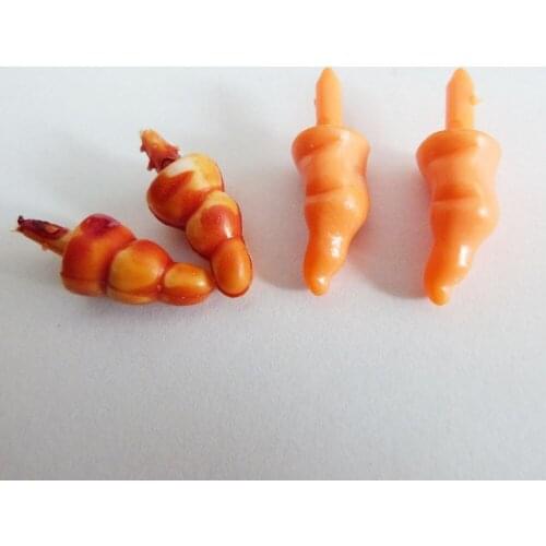 100pcs/lot 25x9mm/13x22mm plastic snowman toy nose no washer for diy handcraft findings-size option