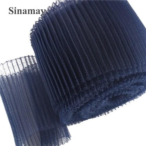 12 CM/16 CM Crinoline Pleated Horsehair Fabric DIY Hair Accessories Weding Kentucky Derby Fascinators Craft 15 Yards/Lot
